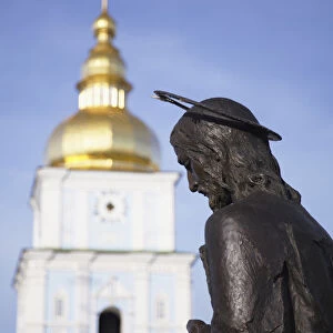 Statue of Christ in grounds of St Michaels Monastery, Kiev, Ukraine