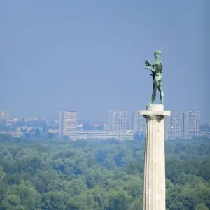 Statue of Pobednik, Kalemegdan, Belgrade, Serbia