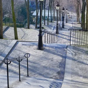 Steps to Montmartre, Paris, France