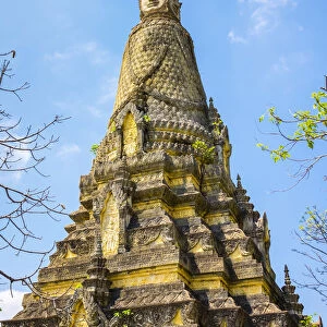 Stupa at Phnom Oudong, Kandal Province, Cambodia
