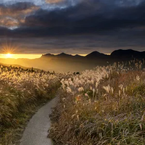 Sunset at Soni Highlands, East Nara Prefecture, Japan