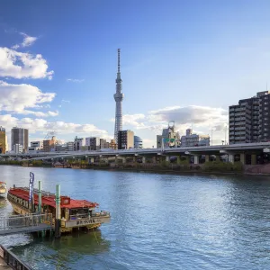 Tokyo Skytree and Sumida River, Tokyo, Japan