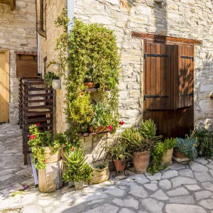 Traditional building in Lefkara village in Cyprus