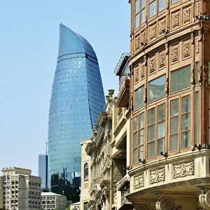 Traditional and contemporary architecture in Baku