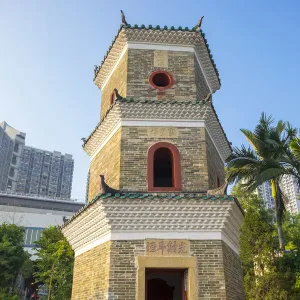 Tsui Sing Lau Pagoda at Ping Shan Heritage Trail, Yuen Long District, New Territories