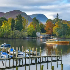 UK, Cumbria, Lake District, Keswick, Derwentwater, Derwent Isle