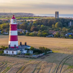 UK, England, East Anglia, Norfolk, Happisburgh LIghthouse