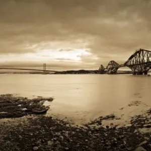 The Forth Road and Rail Bridges Print The Forth Road and Rail Bridges Print