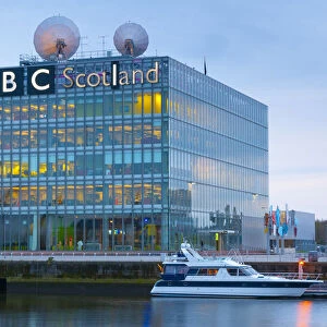 UK, Scotland, Glasgow, BBC Scotland Headquarters on River Clyde