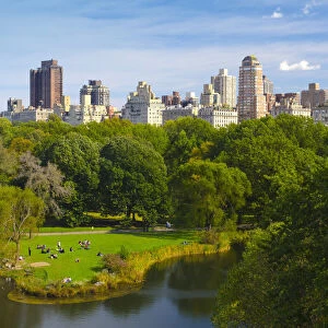 USA, New York, Manhattan, Central Park, Belvedere Lake