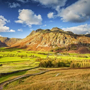View over Great Langdale, Lake District National Park, Cumbria, England