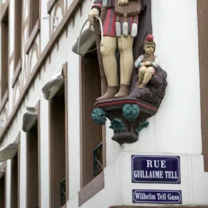 William Tell Statue, Mulhouse, Alsace, France