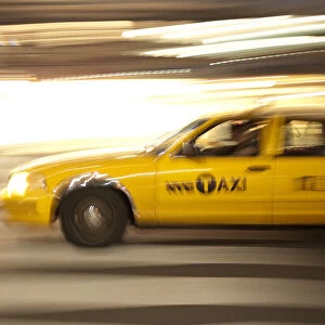 Yellow Taxi cab, Manhattan, New York City, USA