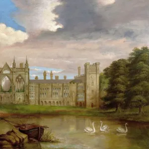 Newstead Abbey, Nottinghamshire, from the Upper Lake