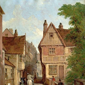 Old Houses, St. Peters Gate, Nottingham, 1842