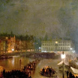 Torchlight Tattoo of Robin Hood Rifles, Nottingham Market Place - Claude Thomas Stanfield Moore