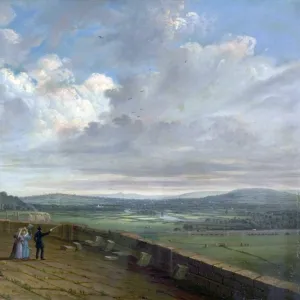 View from the Nottingham Castle Terrace Looking East