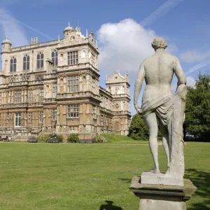 Wollaton Hall with statue