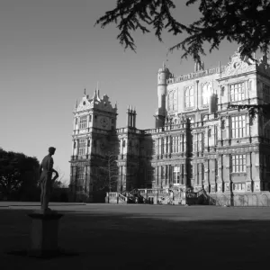 Wollaton Hall with statue