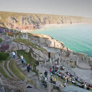 The Minack theatre at Porthcurno in Cornwall, UK