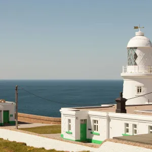 Pendeen Watch lighthouse near St Just in Cornwall, UK