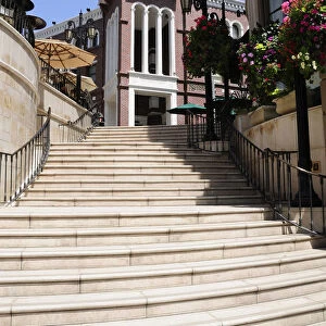 Rodeo Drive. Spanish steps leading to Two Rodeo shopping alley