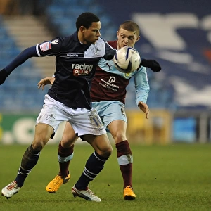 npower Football League Championship Canvas Print Collection: Millwall v Burnley : The Den : 19-01-2013