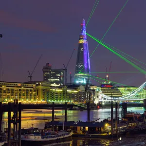 London, The Shard and Tower Bridge