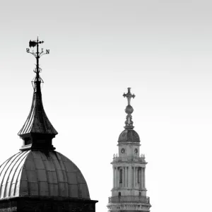 UK, London, Canon Street Station and St. Pauls Cathedral beyond