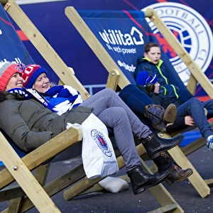 Electrifying Fan Zone: Rangers Supporters Gather Before Kick-off vs Kilmarnock at Ibrox Stadium