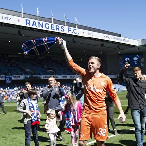 Rangers' Andy Firth: Savoring Victory in the Old Firm Derby at Ibrox Stadium (Scottish Premiership & Scottish Cup Champions 2003)