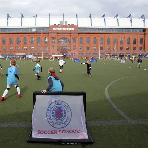 Rangers Players Visit Easter Soccer School - Ibrox Complex