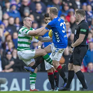 Rangers vs Celtic Clash: Scott Arfield vs Scott Brown at Ibrox Stadium - Scottish Premiership Rivalry