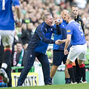 Triumphant Double: Rangers Kenny Miller Scores Twice in Epic 3-1 Victory over Celtic