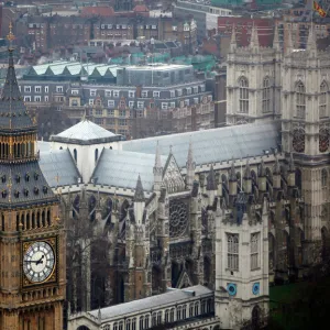 Big Ben and London Cityscape