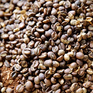 Coffee beans are seen at the Central Kenya Coffee Mill near Nyeri