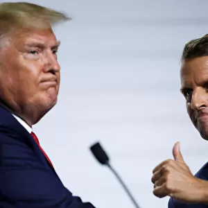 French President Emmanuel Macron and U. S. President Donald Trump