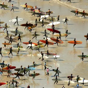 Guinness World Record for the highest number of riders on a single wave at Muizenberg