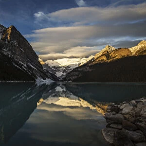 Lake Louise is pictured at Banff National Park, in the Canadian Rocky Mountains outside