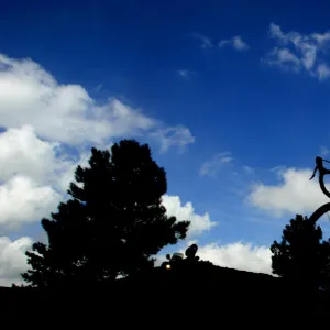 A rider cycles during the 13th stage of the Tour of Spain cycling race