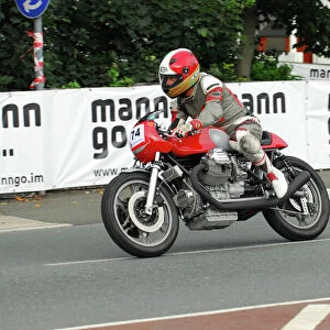 Brian Cowan (Guzzi) 2013 Classic TT Parade Lap