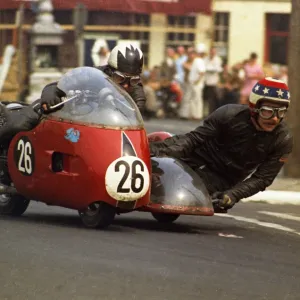 Charlie Freeman & Eddy Fletcher (Norton) 1970 500 Sidecar TT