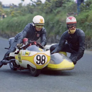 Derek Rumble & J Graham (Rumble BSA) 1970 750 Sidecar TT