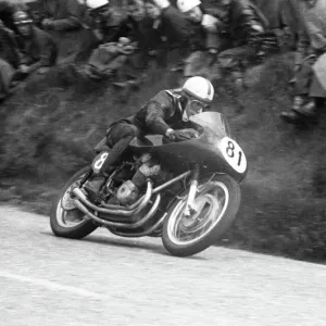John Surtees (MV) at Kates Cottage Print: 1956 Senior TT
