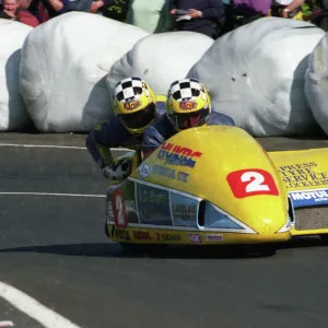 Rob Fisher at the Gooseneck, 1999 Sidecar B TT