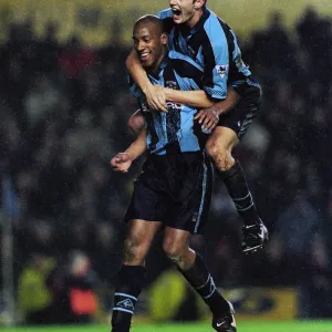 Classic Matches Pillow Collection: 28th December 1997 - FA Carling Premiership - Coventry City v Manchester United