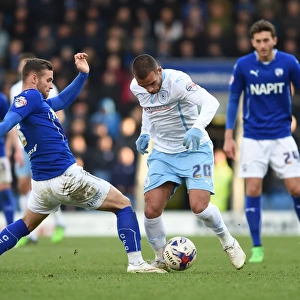 Intense Rivalry: Jimmy Ryan vs Marcus Tudgay in Coventry City's Sky Bet League One Clash at Chesterfield's Proact Stadium