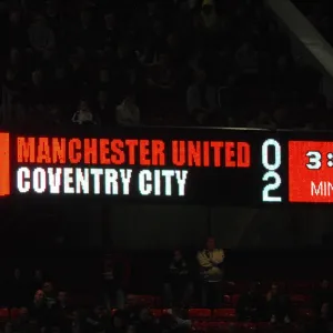 Classic Matches Pillow Collection: 26th September 2007 - Carling Cup - Third Round - Manchester United v Coventry City - Old Trafford