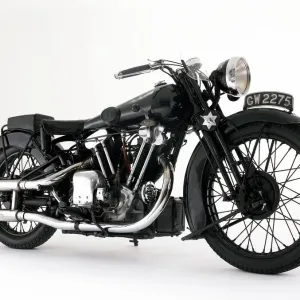 1932 Brough SS100 Print - Motorcycle Image 1932 Brough SS100 Print - Motorcycle Image