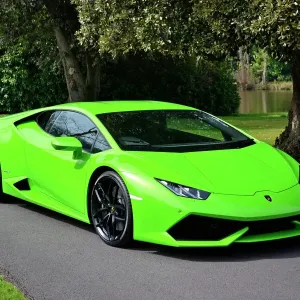2015 Green Lamborghini Huracan Print